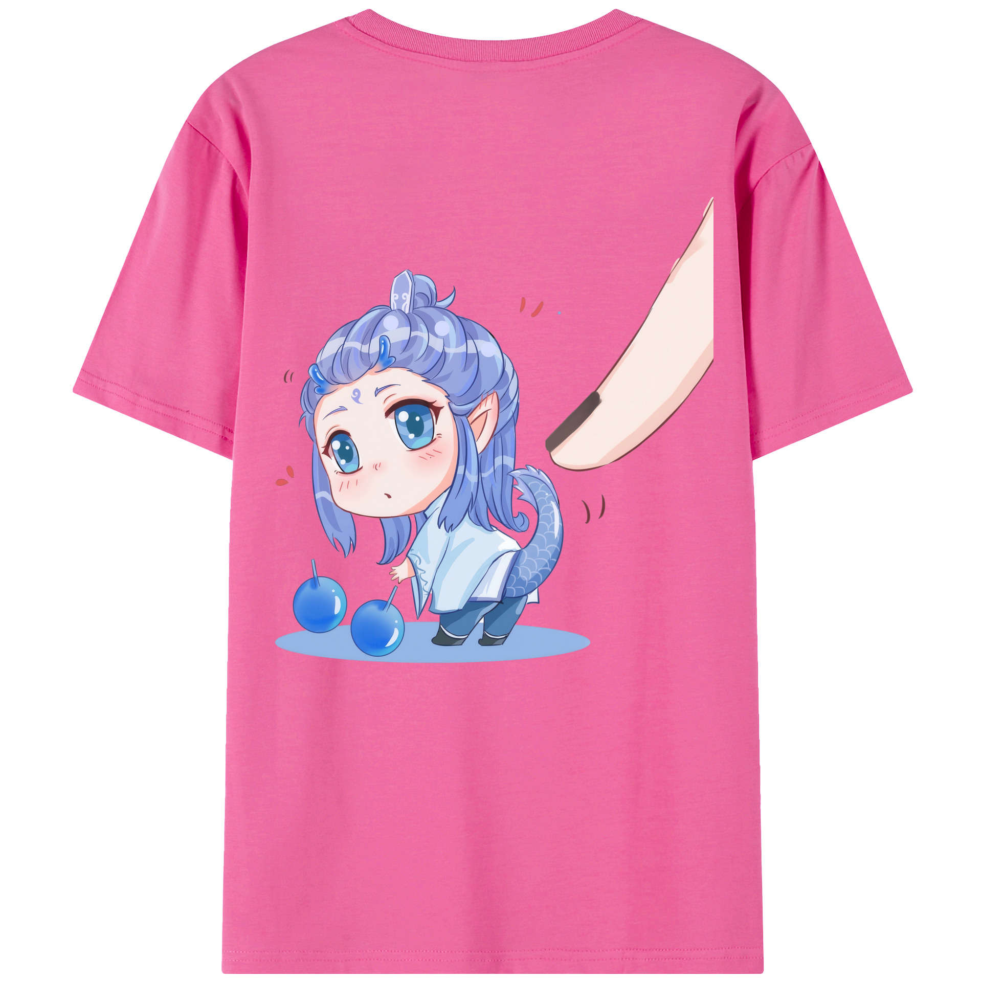 （画像用） Ne Zha 2 ナタ 魔童の大暴れ レディース半袖Tシャツ(バックプリント)